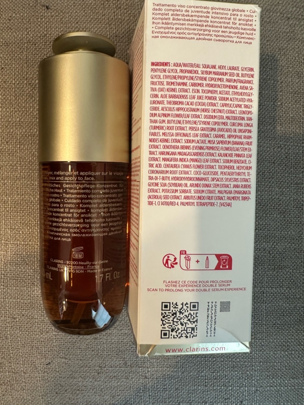 Clarins Double Serum Complete Age-Defying Concentrate - 1.7oz - Picture 8 of 8